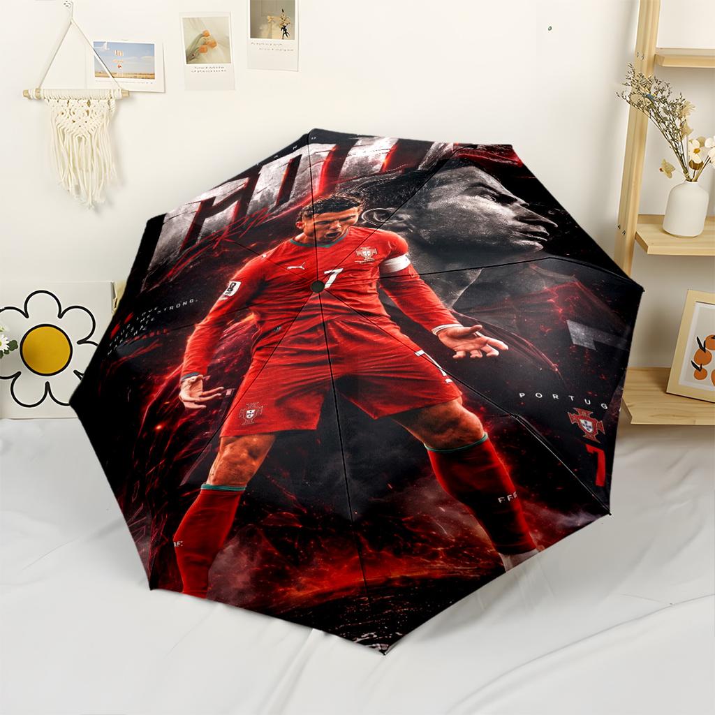 Cr7: Answer Revealed Outdoor Automatic Umbrella Compact & Durable 8-Rib Design Compact Design for Outdoor Daily Use Fashionable Spiritual Gift