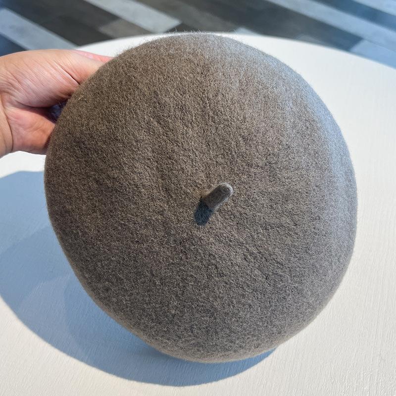 Women'S Wool Beret Hat, Winter Warmth, Versatile Painter'S Newsboy Cap, Non-Stretch, Lightweight