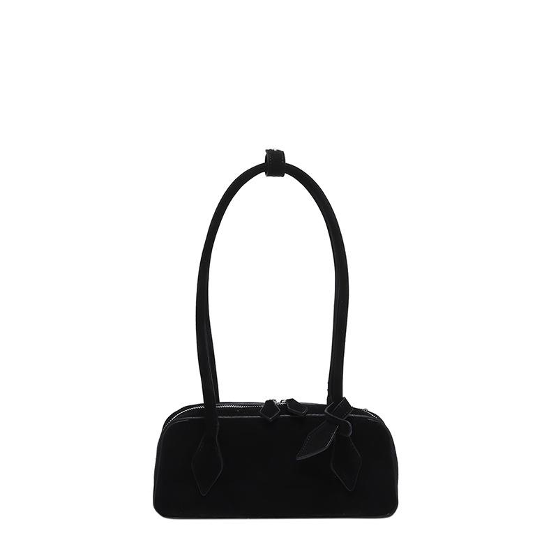 Niche underarm baguette bag suede popular versatile shoulder bag temperament commuter portable underarm bag