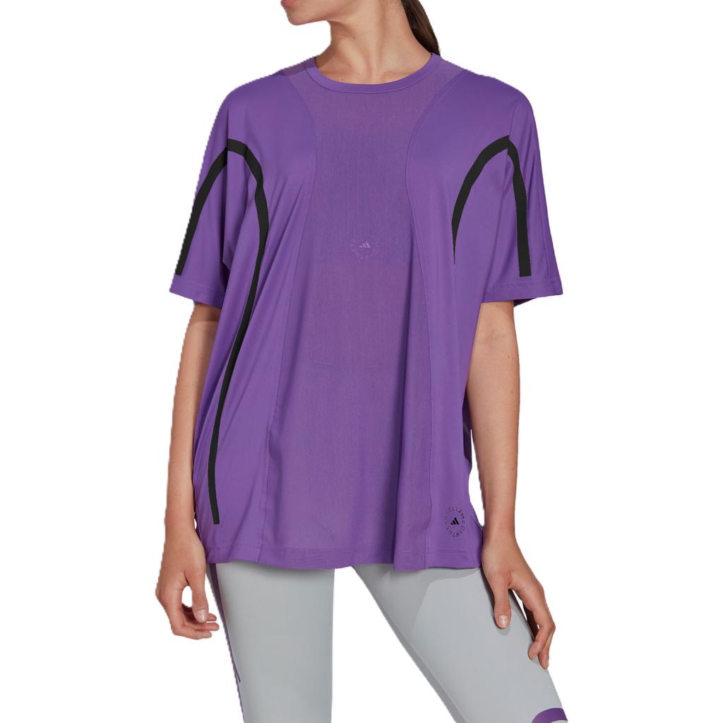 Adidas Stella McCartney Regular T Shirt Women's Bright Purple/White HH7220