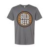 Goldenes Bierkreis Logo Grafik T-Shirt Für Männer Und Frauen Unisex Lässiges T-Shirt Mit B