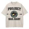 Cotton Vintage Washed Project Hail Mary Amaze You Sleep I Watch Tshirt Fashion Men Funny Casual Loose Acid Wash Tees Shirts