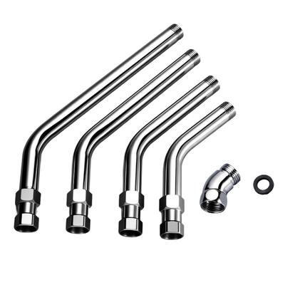 Pacote com 2 Cotovelos Adaptadores de Ângulo de 135 Graus para Mangueira de Chuveiro para melhora da Cobertura dos Jatos e Prevenção de Vazamentos