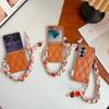 Women's Fashionable Down Jacket Scarf Cloth Chain Phone Case Suitable For Samsung Galaxy Z Flip8 Flip7 Flip 8 7 6 5 FE Cover
