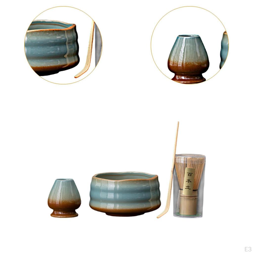 Matcha Whisk Set Ceremony Accessory Ceramic Kit Japanese Holiday