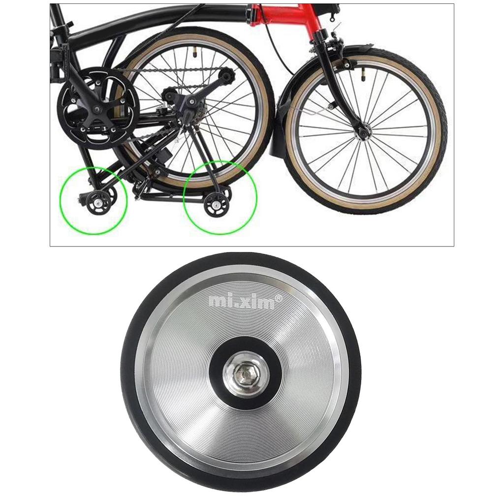 High Strength Mudguard/Fenders Wheel for Brompton Folding S Aluminum Alloy Folding Bike Wheels with Steel Ball Bearing Hub