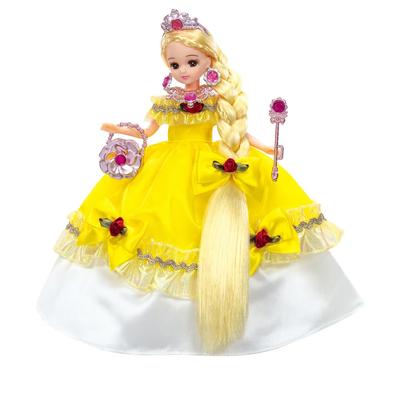 Takara Tomy Licca-chan Kleid LW-23 Fantasy Prinzessin Brillantgelbes Kleid, Anziehpuppe, ab 3 Jahren