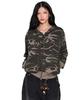 Aakam Camouflage Waffle Zip-Up Hoodie (Khaki)