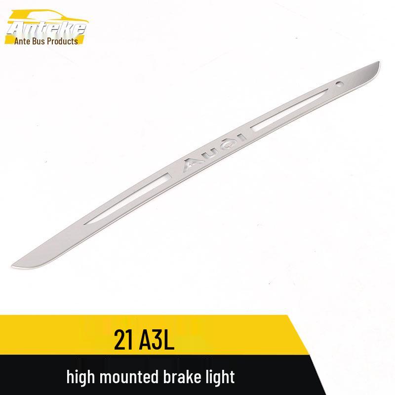 Suitable Brake Light Strip for 21 A3L: Stainless Steel Rear Windshield Anti-Tail Warning Decorative.