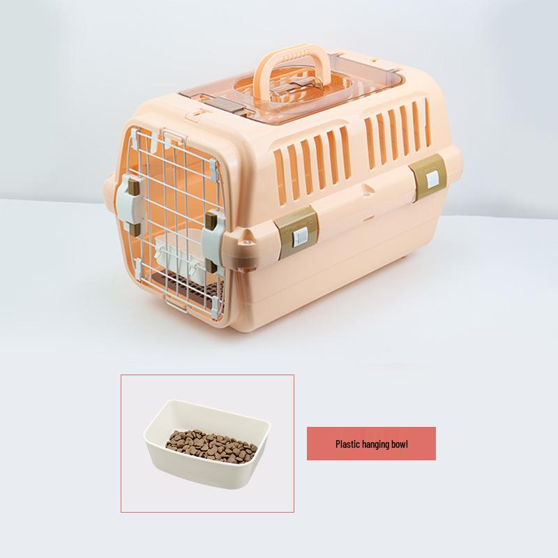 Portable Pet Travel Crate: Breathable, Handheld Carrier for Cats & Dogs