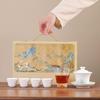 High-End Chinese Ceramic Tea Set Gift Box