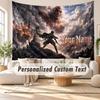 Custom Name Wall Hanging Tapestry,Attack on Titan Decorative Backdrop Tapestry For Dorm Home