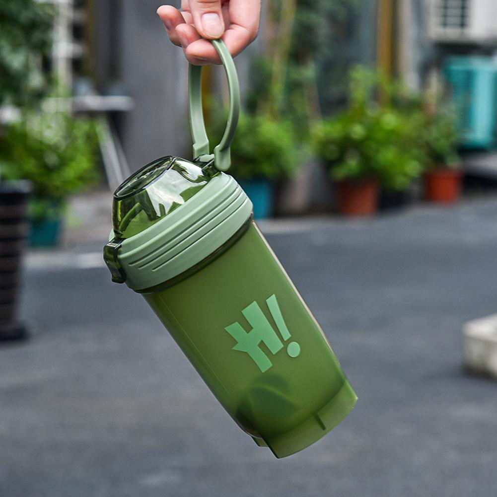 500ML Shaker Bottle for Protein Shakes and Pre Workout, Lightweight Shakes Cup Portable Plastic Protein Powder Shaker Bottle
