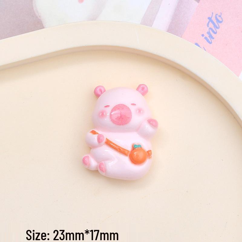 Kit d'accessoires en résine rose pour bébé dessin animé