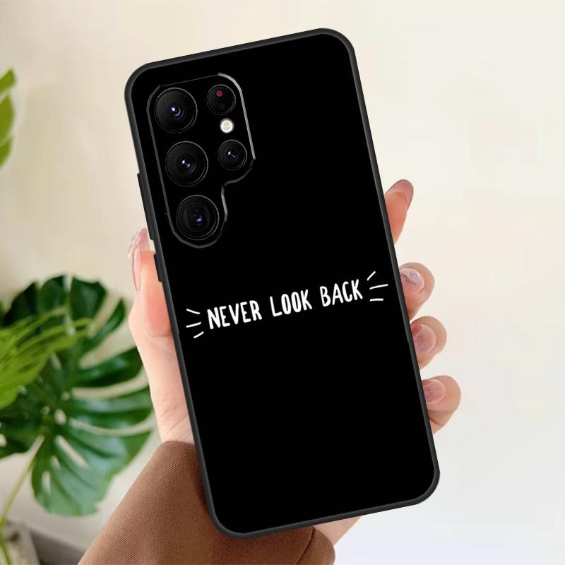 

Simple Minamilst Black Quote Soft Case For Samsung Galaxy S25 S21 S22 S23 S24 Ultra S9 S10 Plus S20 FE S24 FE Phone Cover Galaxy S23Ultra