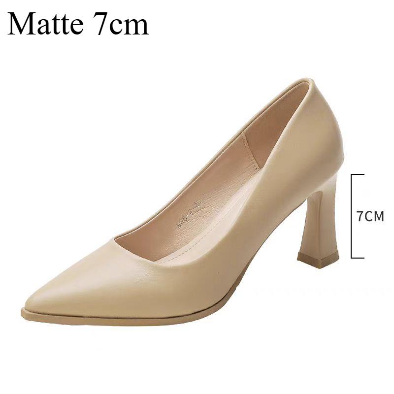 Wildleder High Heels Bequem Atmungsaktiv Frühling und Sommer Damenschuhe