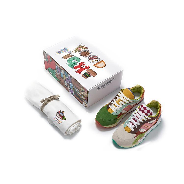 SAUCONY Shadow 6000 Limitovaná edice Klasická retro sportovní sada triček Unisex Teniska Vícebarevná S70595-1(S-BOX)