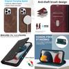 iPhone 15 Anti-Theft Leather Case with MagSafe, Wireless Charging, and Card Holder