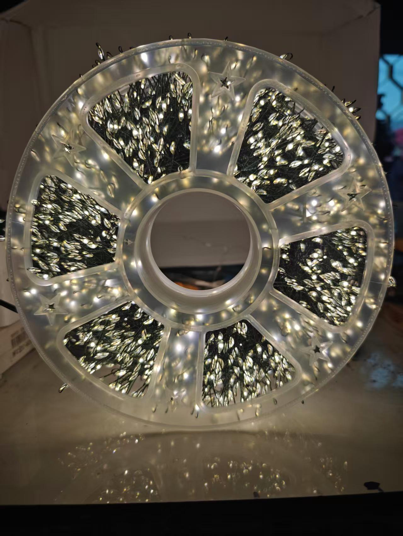 

Korean LED Christmas Firecracker Copper Wire Lights - Outdoor Waterproof Festival String Lights 50m 1500 LEDs Transformer Remote