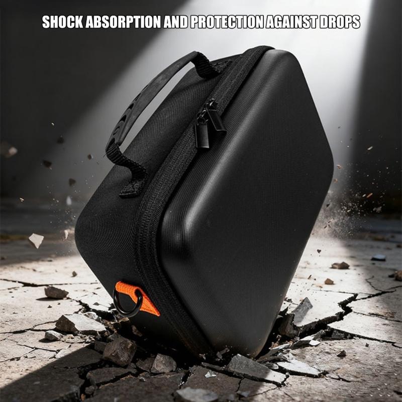Hard Case Storage Bag for Blood Pressure Monitor Impact Resistant Pouch with Inner Pocket Shoulder Strap Carrying Bag