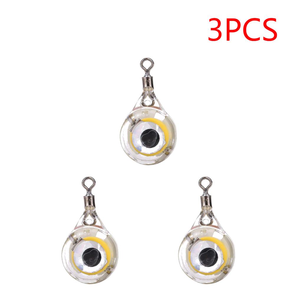 1-5PCS Mini Fishing Lure Light LED Deep Drop Underwater Eye Shape Fishing squids Fishing Bait Luminous Lure for Attracting Fish