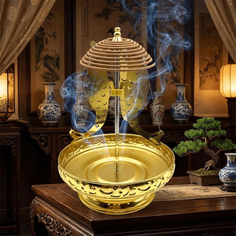 Handcrafted Incense Tray Holder Adjustable Center Rod Mosquito Coil Tray Stand  Home Desktop