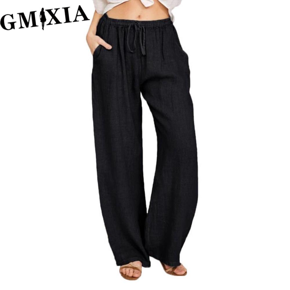 GMXIA 10Color Women's Fashion Casual Solid Color Print  Pants & Capris Trousers