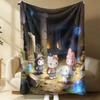 Sanrio Steampunk Plush Flannel Blanket Lightweight Throw Cartoon Cute Air Conditioning Bed Sofa Cover Nap Office Shawl Girl Gift