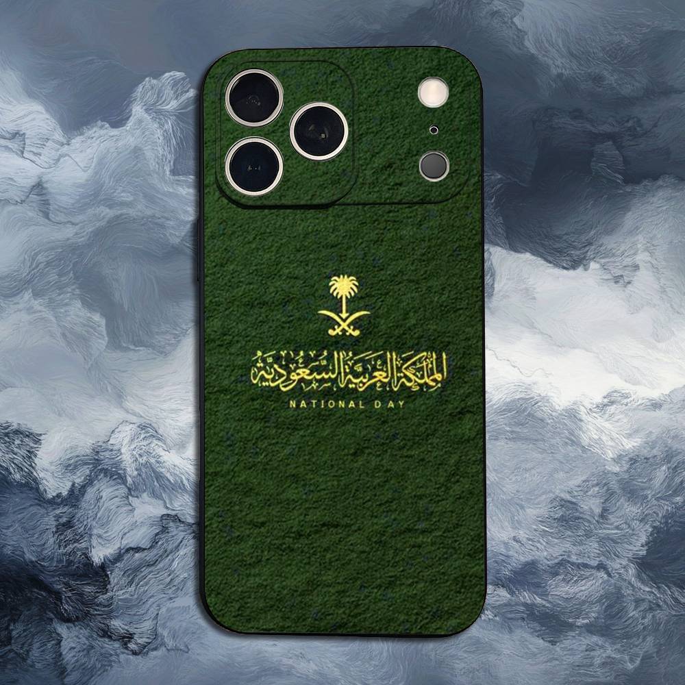 

Salman Saudi Arabia For iPhone 12,16,11,14,15,17,13,X,Mini,SE,Max,8,7,XR,XS,Plus,Pro,Soft Silicone Black Case iPhone17