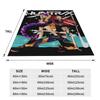 Huntrix Girl Warriors Demon Hunters Flannel Blankets  Warm Throw Blanket for Bedroom Decorative Funny Bedspread Sofa Bed Cover