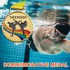 Taekwondo Gewinner Belohnungen Medaillen Gold Silber Kupfer Beharrliche Spiele Allgemeiner Sport Gold Silber Bronze Medaille mit Bändern