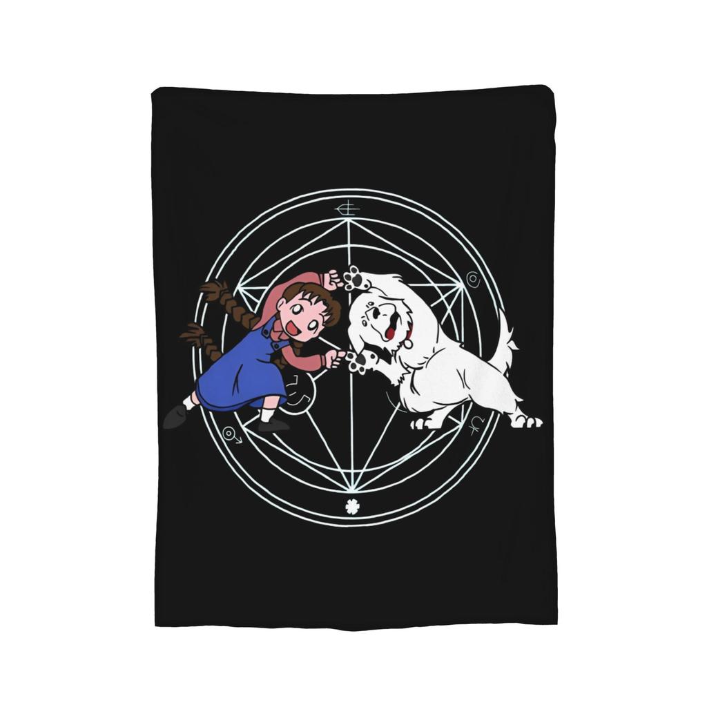 Fullmetal Alchemist Edward Elric Blankets Fleece Spring/Autumn  Portable Ultra-Soft Throw Blankets for Home Office Quilt