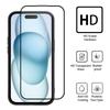 For iPhone 15 Pro Max Magnetic Case WANLONFENG Electroplated TPU Cover with Lens Film+2Pcs Tempered Glass