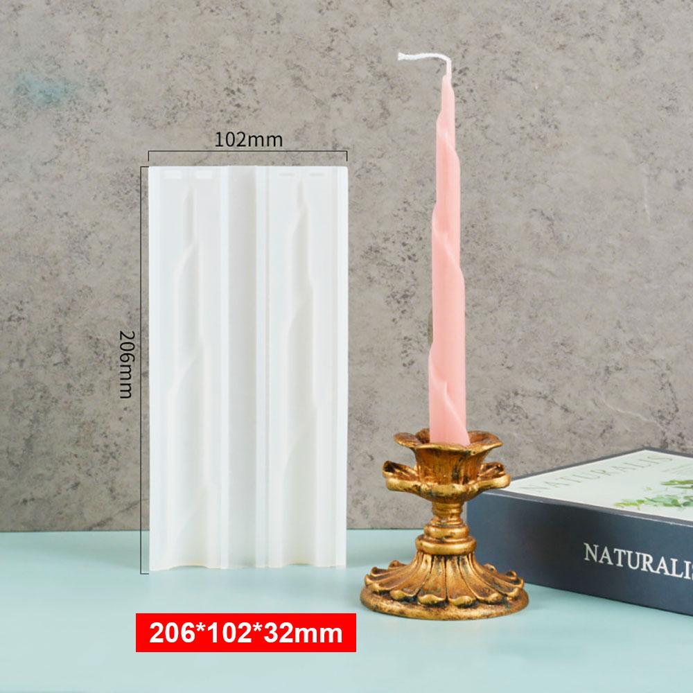 For Fun DIY Long Strip Church Candle Mould Irregular Shape Candle Silicone Mold Candlelight Dinner Handmade Candle Making Mold