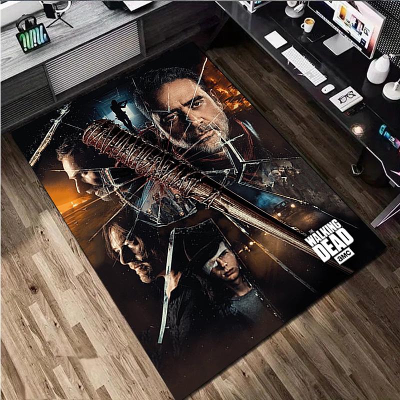 The Walking Dead  Rug - Home carpet Office Decorative Carpet For Living Room Bedroom Door Mat Floor Rug Computer Chair Area Rug