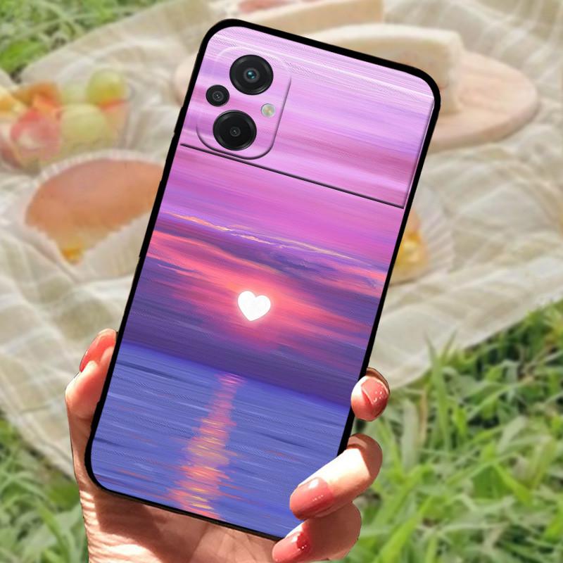 For Xiaomi Poco M5 4G Case Cover For Poco M4 5G Soft Silicone Black Bumper For Redmi Note 11R Shockproof Protective Funda Coque