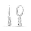 LeCalla Sterling Silver Jewelry Cubic-Zirconia Lever-Back Drop Dangle Earrings for Women Teen
