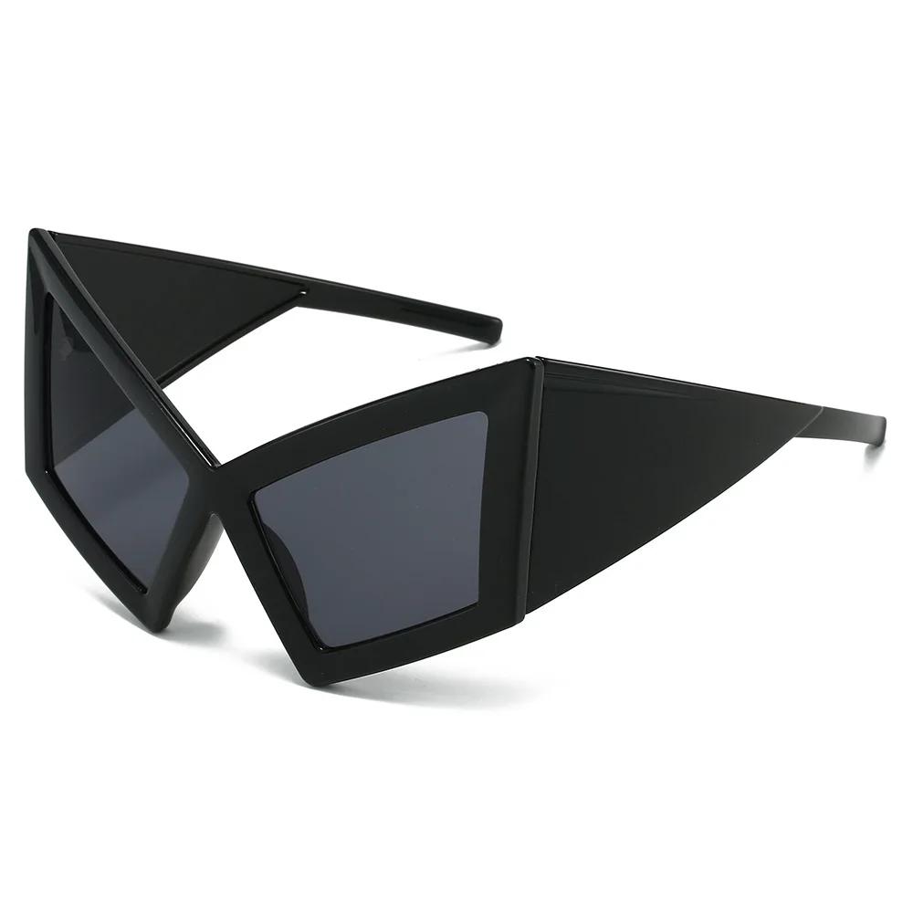 Oversized Cat Eye Sunglasses Adult Retro Punk Big Frame Special Shaped Shades Personalized Beach Sunscreen Fashion Sun Glasses