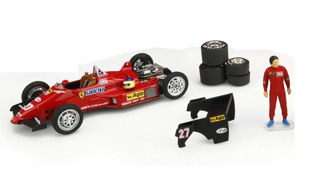 BRUMM Ferrari F1 Race Transporter 126 C4 Set 1984 Monaco GP BRUMM RACE TRASPORTER SET Mini Car 1/43 /