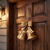 Heimdeko Weihnachtsglocke Dekoration Schleife Glocke Hängende Ornamente Vintage Glocke Anhänger Wand
