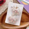 2pcs/set Retro Embroidery Butterfly Hair Clip for Baby Girl Mesh Sweet Peal Kids Hair Pin Fashion Hair Acccessories Headwear
