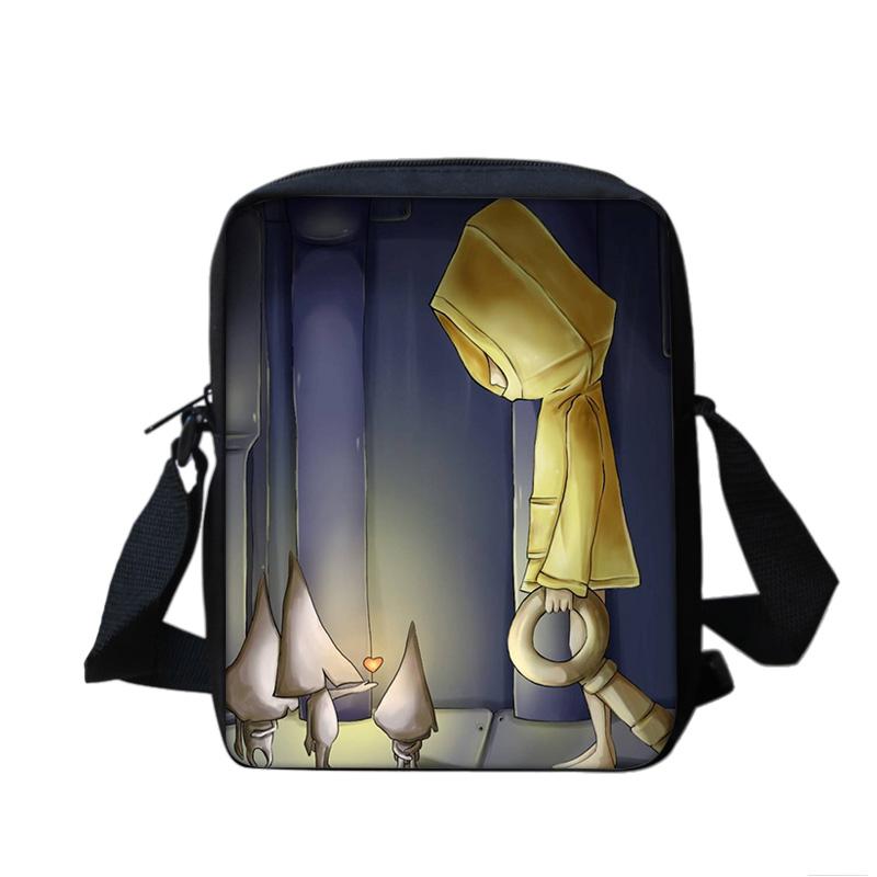 Little Nightmares shoulder bag, large capacity, lightweight, cartoon print, new school style for male and female students