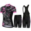 Bicicletta Donna Abbigliamento Ciclismo Mountain Bike Maglia Ciclismo Pantaloncini Donna Bici da Strada Pantaloncini e Maglietta Tuta Completa Tuta Ciclismo Mtb