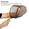 Mini Landing Dip Net Tear Resistance Wood Handle Dense Hole Fish Dipping Net for Angling