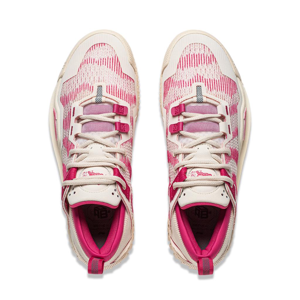 New LiNing Anti 5 Low Slip Resistant And Breathable Coverage Low top Basketball Shoes Men's Matte Ecru ABFU005-22