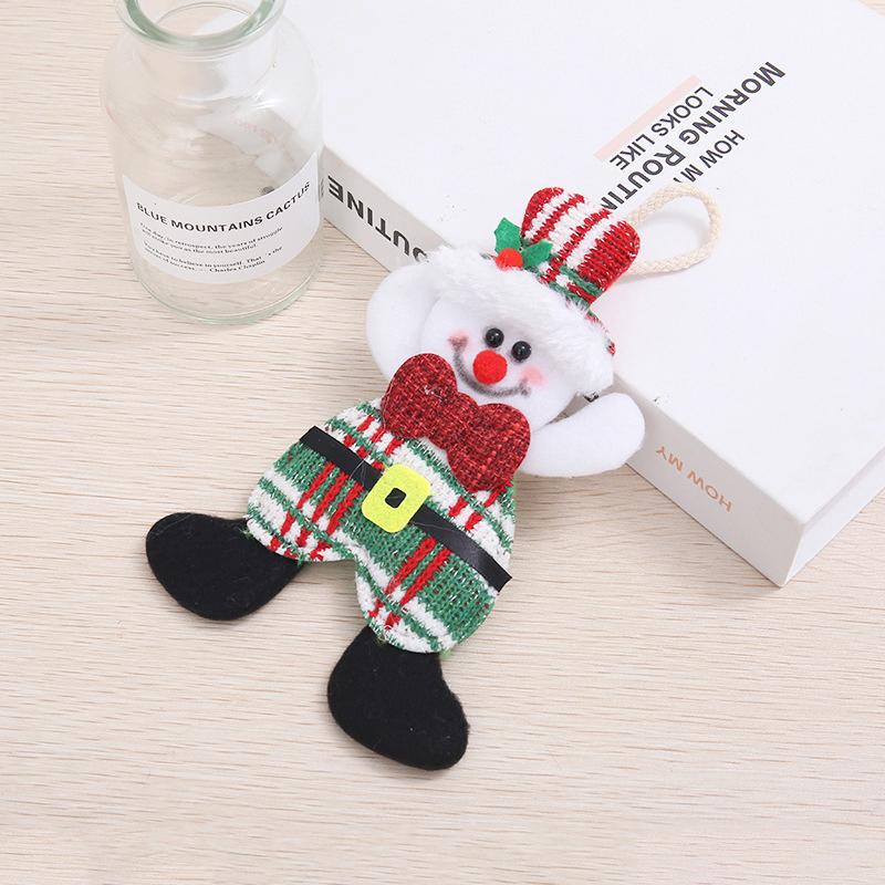 Christmas Plush Doll Pendants Decorations Santa Claus Snowman Deer Xmas Tree Hanging Ornaments Christmas New Year Home Decor