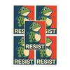 Portland Frog Protester Sticker Set Waterproof Vinyl Bumper Stickers Portland Rage Resistance Humor Frogs