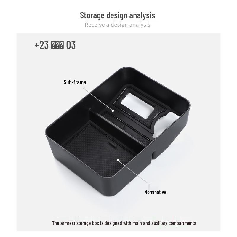 Lynk & Co 03 Center Console Armrest Storage Box (2023-2025) - Car Interior Modification Accessory