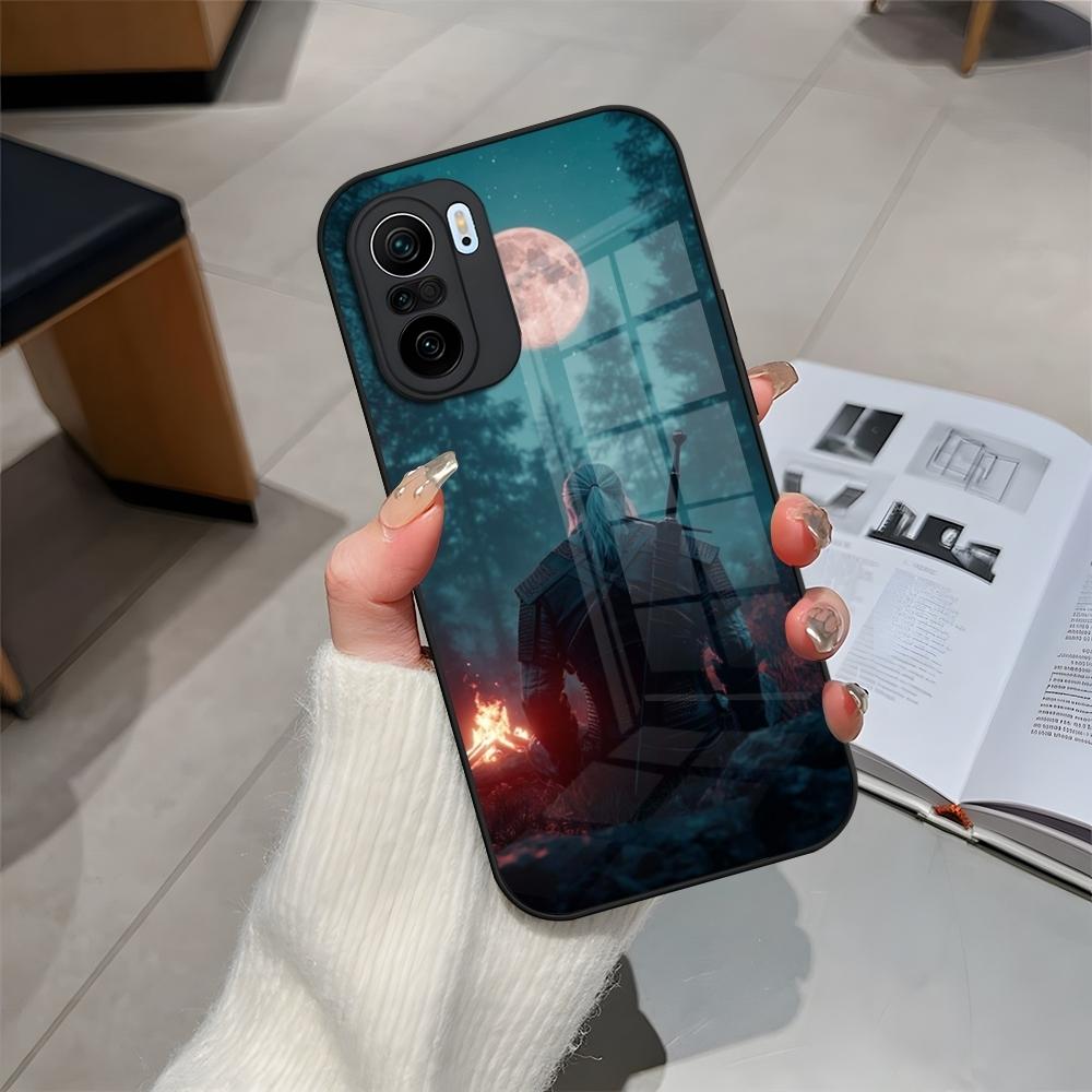 Phone Case Glass For Xiaomi 15 14 12 Lite 13 Pro 11t Lite POCO M5 X6 M6 X5 X3 NFC F5 F6 Pro Cover The W-Witcher Wiedzmin