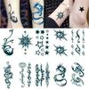 Evil Power Tattoo Sticker: Supernatural Demon Trap Pentagram Flame